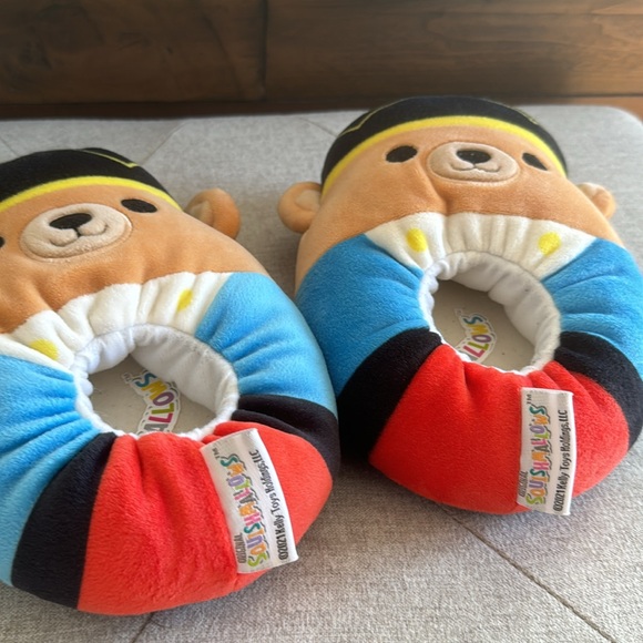 Squishmallows Kids Slippers Plush Braven Nutcracker Bear - Picture 5 of 6